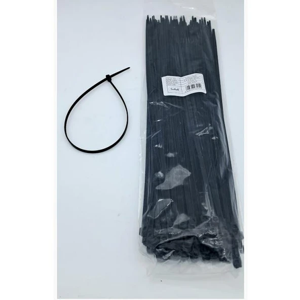 Cırt 4,8mm X 380mm Kablo Bağı İthal Siyah (100 Adet) ürün görseli