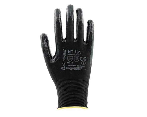 NT 101 SY/SY NO:10 Nitril Kaplı Polyester Eldiven