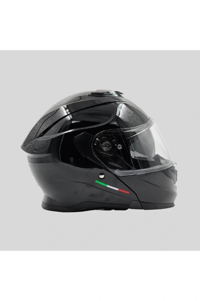 Parlak Çene Açılır Motosiklet Kaskı - AR935 - ECE-R 22.06 - Resim 4