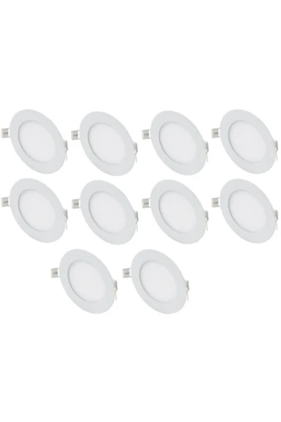 10 Adet 6 Watt Panel Led Ct-5145g Gün Işığı - Alüminyum Kasa - Resim 2