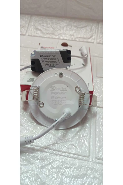 ekim aydınlatma 3W yuvarlak sıva altı slim led armatür BEYAZ - Resim 2