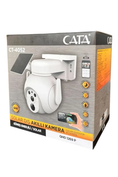 Ct-4052 Gece Görüşlü Solar Akıllı Dış Mekan Kamera - 4