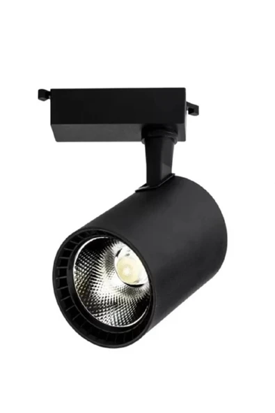 ekim aydınlatma 30 W ray spot armatürü siyah kasa beyaz ışık 6500k (ray dahil değildir) - 1