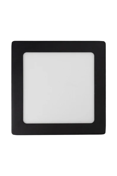 18 W Led Panel - Beyaz Işık (6500K) - Siyah Kasa - Kare - Sıva Üstü - CT-5236B - 3