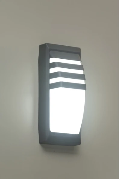 ekim aydınlatma 24w Siyah Elips Yarı Panjurlu banyo,bahçe,balkon,teras Duvar Apliği - 1