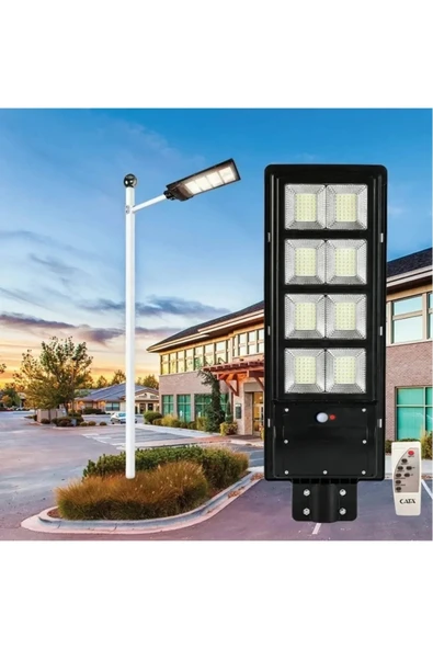 ekim aydınlatma 300 W Solar Dış Mekan Sokak Armatürü Uzaktan Kumandalı 6400k Beyaz Işık - 3