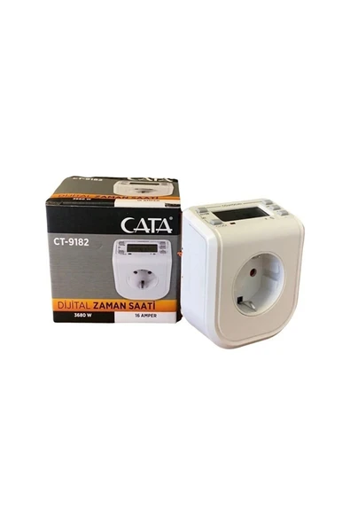 Zaman Ayarlı Dijital Saatli Priz Ct-9182 - 1