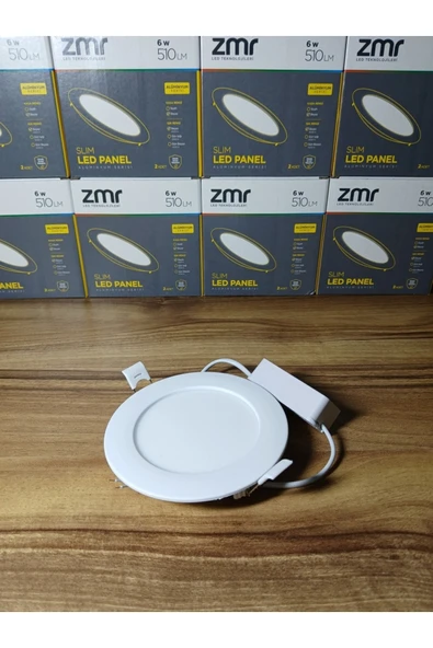ekim aydınlatma 6w Slim Sıva Altı Yuvarlak Led Panel Spot Yüksek Lümen 6500k Beyaz Işık - 3