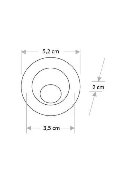 Ct-5268 1.5w Hareketli Led Ufo Yıldız Spot 6400k Beyaz Işık Siyah Kasa - 3