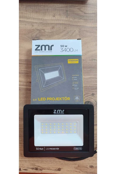 ekim aydınlatma 50 w IP65 DIŞ MEKAN led projektör siyah kasa beyaz ışık - bahçe bina aydınlatması - 1