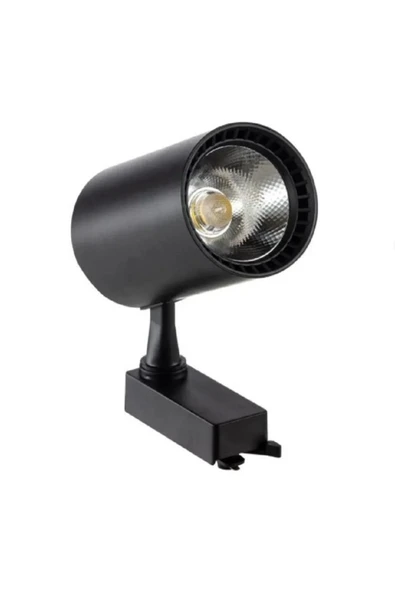 ekim aydınlatma 30 W ray spot armatürü siyah kasa SOĞUK BEYAZ 4000K (ray dahil değildir) - 3