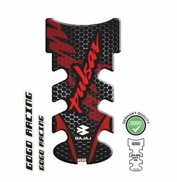 Bajaj Pulsar Kırmızı-Siyah Tank Pad ürün görseli