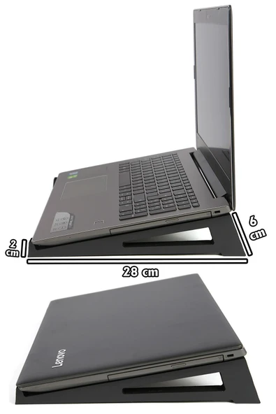 Ahşap Laptop Tutucu Notebook Standı Macbook Yükseltici 13" 14" 15" 16" 17" - 2