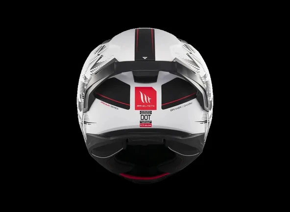 KASK MT BRAKER SV CHARM A1 MAT SİYAH/BEYAZ - 4