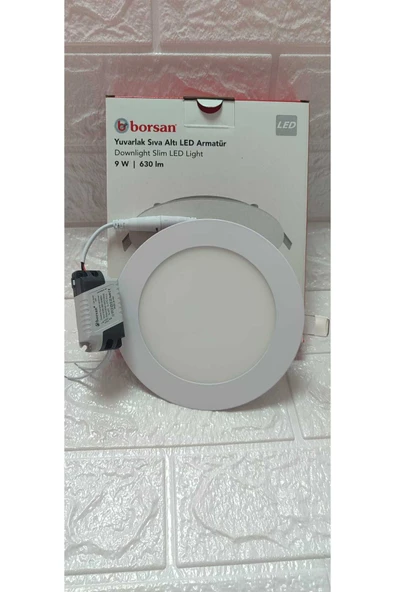 ekim aydınlatma 9 W yuvarlak sıva altı slim led armatür BEYAZ - 2