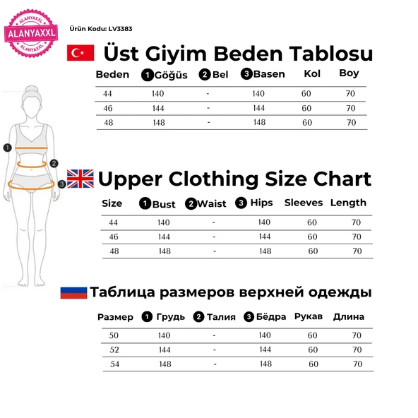 Büyük Beden Çiçek Motifli Taş Detaylı Kışlık Kazak Bluz - 5