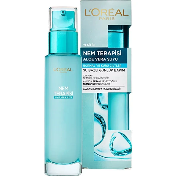 Loreal Paris Nem Terapisi Aloe Vera Suyu Normalden Kuruya Ciltler Için Su Bazlı Günlük Bakım ürün görseli