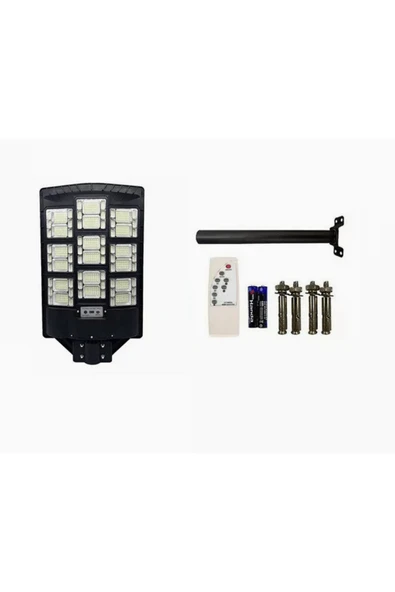 CT-4644 Solar Sokak Lambası 900W IP65 Uzaktan Kumandalı Güneş Enerjili Beyaz Işık 6400K 12 Saat - 3