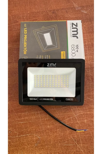ekim aydınlatma 100 w IP65 DIŞ MEKAN led projektör siyah kasa beyaz ışık - bahçe bina aydınlatması - 1