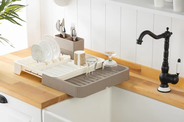 Sürgülü Bulaşıklık Krem 10569 - 3