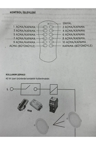 10 Lu Kanal Avize Kumandası 10x500 W Ct-9152 - 2