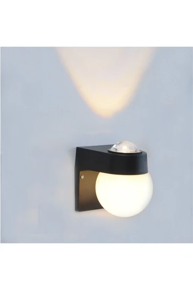 ekim aydınlatma 12 Watt Modern Tasarım Bahçe, Balkon, Banyo Apliği Günışığı Led Armatür Duvar Aplik - 1