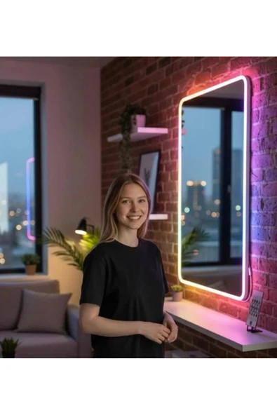 ekim aydınlatma RGB Pixel Neon Led Seti USB Girişli Kumandalı 5 Metre - 1