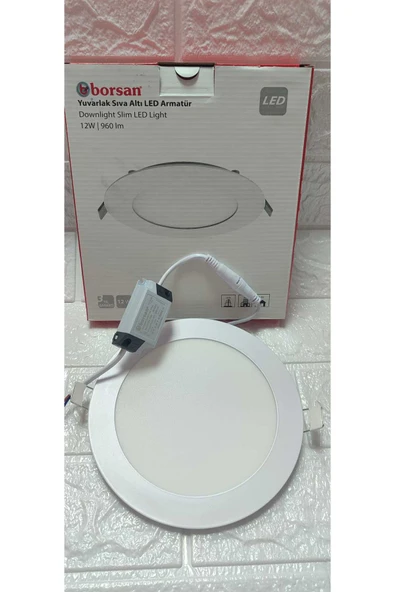 ekim aydınlatma 12 W yuvarlak sıva altı slim led armatür BEYAZ - 4