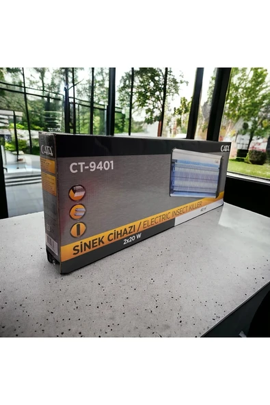 CT-9401 UV Işıklı Elektrikli Sinek Öldürücü Sessiz ve Etkili Haşere Kovucu 2X20W - 3