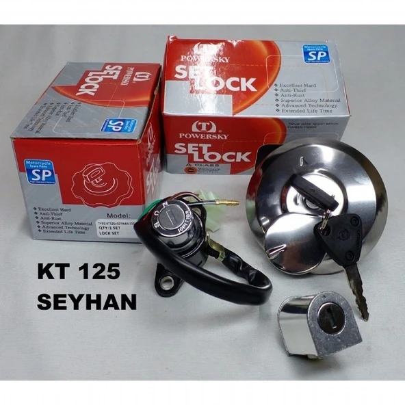 KT125-Seyhan 150 Kontak Seti (Kontak-Depo Kapağı-Kilit) ürün görseli