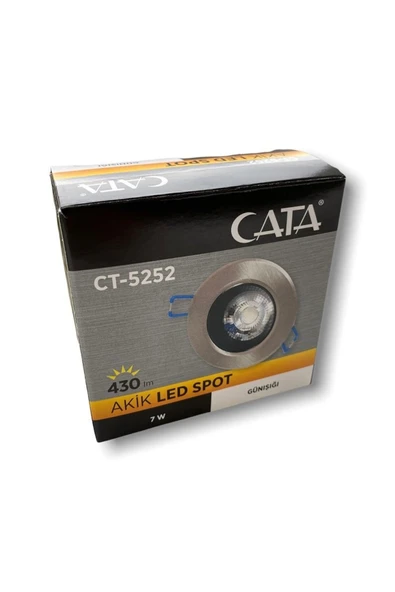 CT-5252 7W Akik LED Spot Lamba Gömme Tavan Şık Tavan Aydınlatma 6400K Beyaz Işık - 4