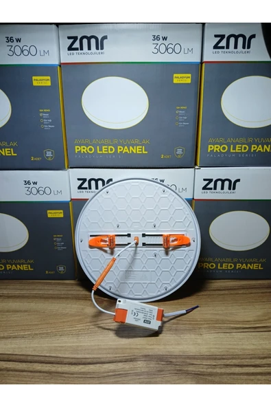 ekim aydınlatma 36 w ayarlanabilir yuvarlak yanaksız pro led panel spot BEYAZ 6500K - 3