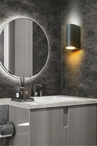 ekim aydınlatma Çift Yönlü Duvar Aplik Bahçe Balkon Salon Veranda Kamelya Teras Apliği - 2