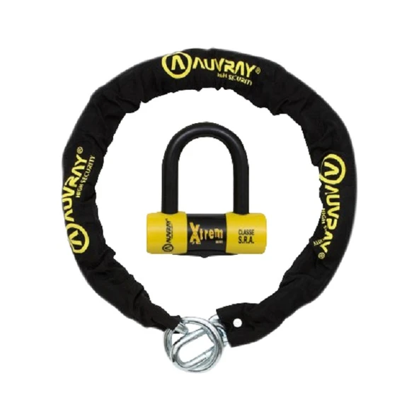 Auvray CH-BLOC 120 Zincir Kilit 120 cm+ U Disk SRA ürün görseli