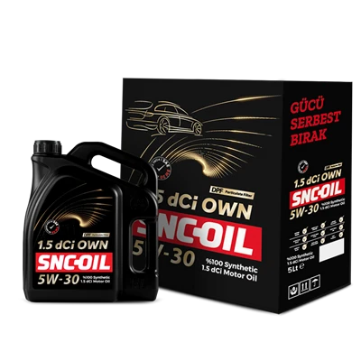 SNC-OIL 5W-30 Motor Yağı DPF Partiküllü 5 Litre ürün görseli