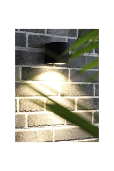 ekim aydınlatma tek taraflı siyah gövde 7W GU10 duylu renkli ampüllü duvar aplik (ampül dahil) - Resim 4