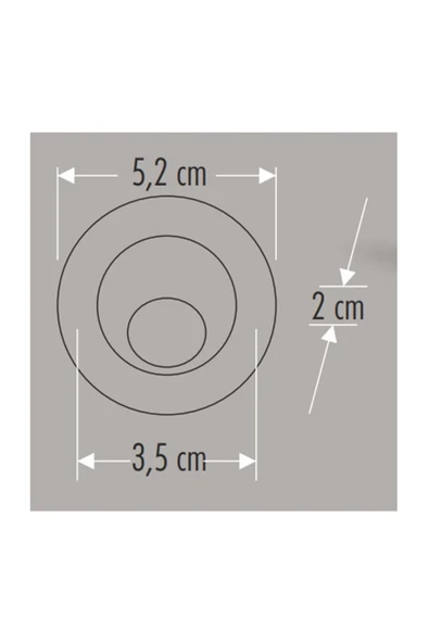 1.5w Power Led Ufo Spot ( Hareketli ) ( Satin Kasa ) Günışığı Ct-5268G - 2