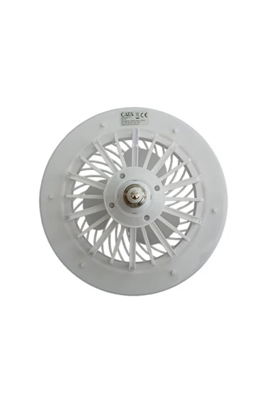 CT-1153 Poyraz Fanlı LED 42 Watt Ampul Lamba Beyaz Işık Vantilatör Aydınlatma E27 3 Renk Dim Ed - 7