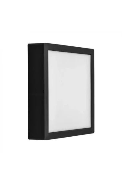 18 W Led Panel - Beyaz Işık (6500K) - Siyah Kasa - Kare - Sıva Üstü - CT-5236B - 2