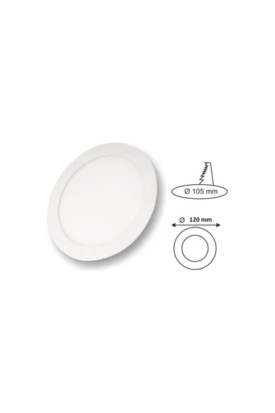 ekim adınlatma Siyah Kasa Led Spot 6W 3200K Gün Işığı ct-5125 - Resim 2