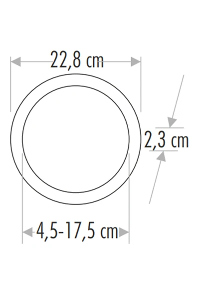 20w Ayarlanabilir Plus Led Panel Armatür Ct-5648 6400k Beyaz Işık - Resim 3