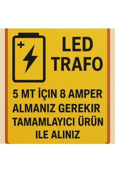 ekim aydınlatma 12v Neon Led 5 Metre Esnek Neon Led Aydınlatma Neon Şerit Led - 5