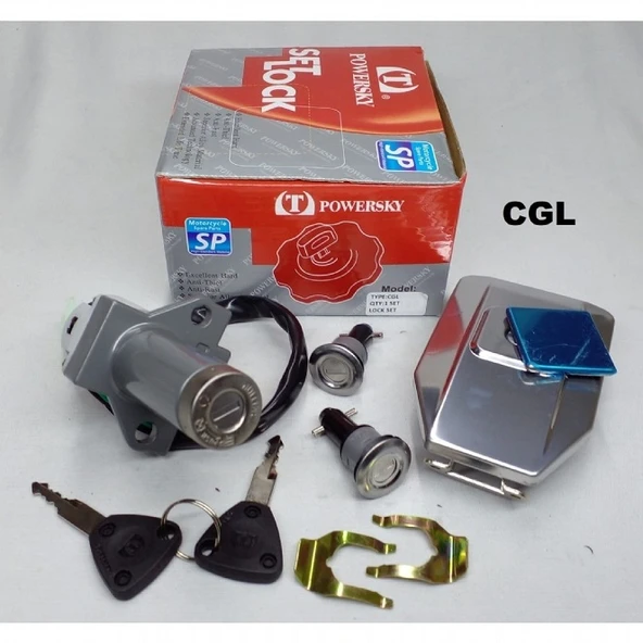 Honda CGL Kontak Seti (Kontak,Kilit,Depo Kapağı) ürün görseli