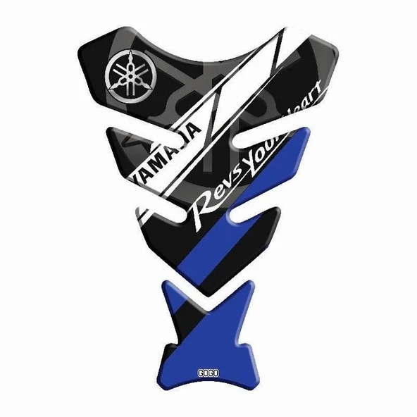 Yamaha Universal Tank Pad Siyah-Lacivert ürün görseli