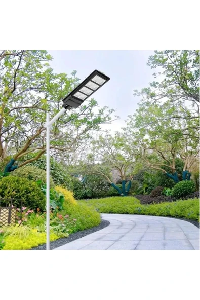 ekim aydınlatma 300 W Solar Dış Mekan Sokak Armatürü Uzaktan Kumandalı 6400k Beyaz Işık - 4