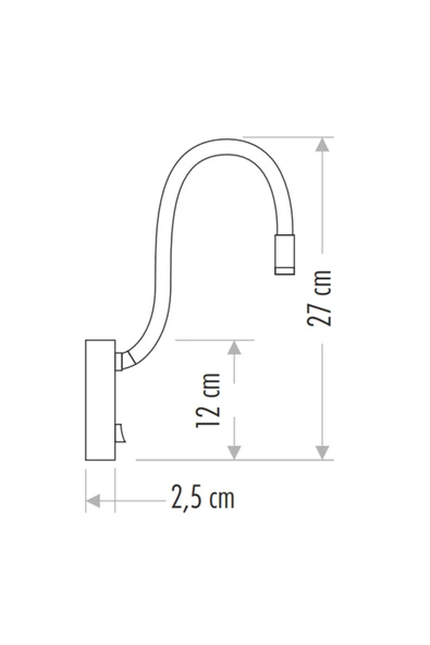 Baykuş Ledli Yatak Başı Okuma Apliği Günışığı Renk Ct-5232 Siyah Kasa - 2