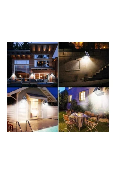 CT-4649 Solar Led 200W Platinium 6400K Beyaz Işık Kumandalı Projektör Güneş Enerjili - 5
