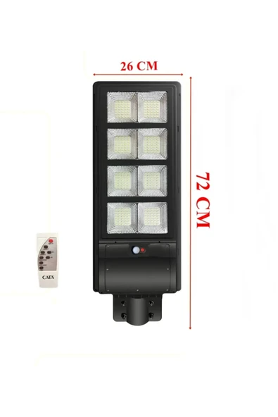 ekim aydınlatma 300 W Solar Dış Mekan Sokak Armatürü Uzaktan Kumandalı 6400k Beyaz Işık - 2