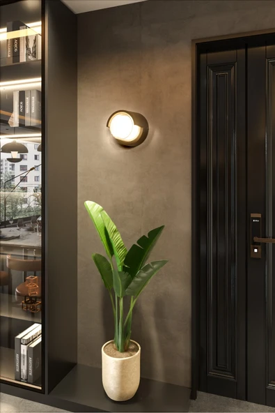 ekim aydınlatma 6 Watt Dekoratif Bahçe Duvar Aplik, Led Aplik, Kapı Girişi, Villa Dış Cephe Apliği - Resim 4