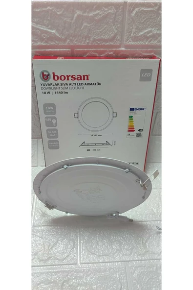 ekim aydınlatma 18 W yuvarlak sıva altı slim led armatür GÜNIŞIĞI - 3